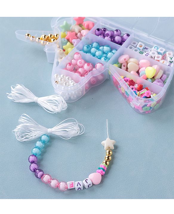 Babyhug DIY Jewellery Kit with Threads- Multicolor