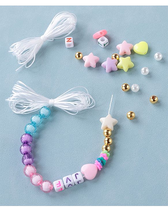 Babyhug DIY Jewellery Kit with Threads- Multicolor