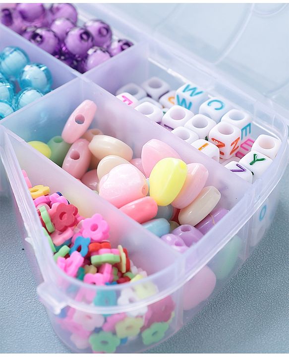 Babyhug DIY Jewellery Kit with Threads- Multicolor