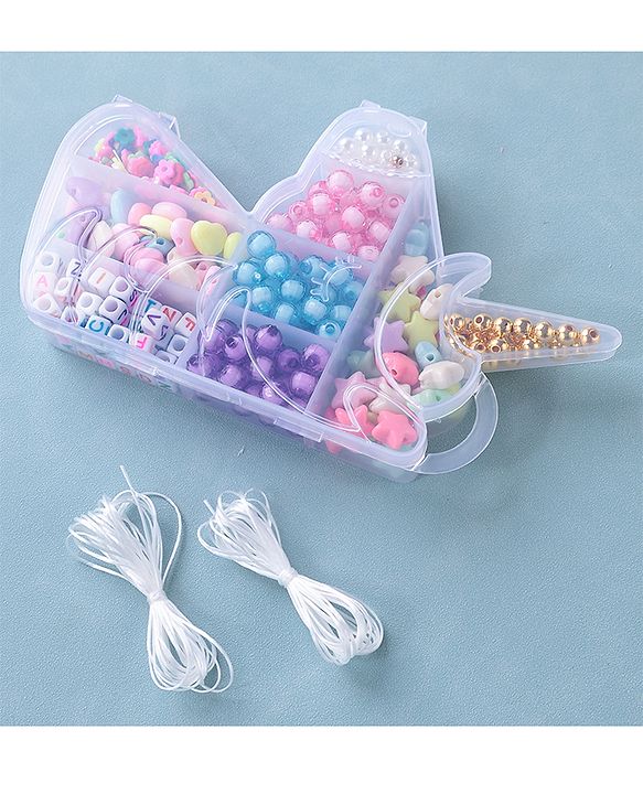 Babyhug DIY Jewellery Kit with Threads- Multicolor