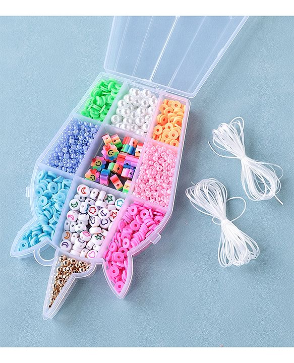 Babyhug DIY Jewellery Kit with Threads- Multicolor
