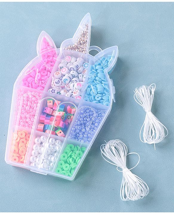 Babyhug DIY Jewellery Kit with Threads- Multicolor