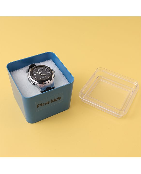 Pine Kids Free Size Analog Watch- Black