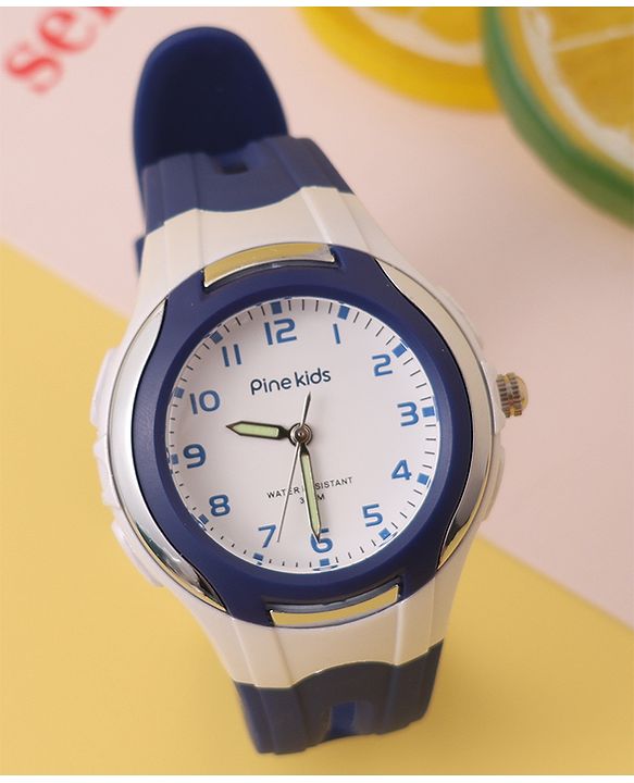 Pine Kids Free Size Analog Watch- Black