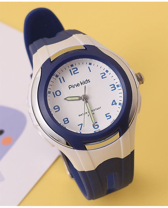 Pine Kids Free Size Analog Watch- Black