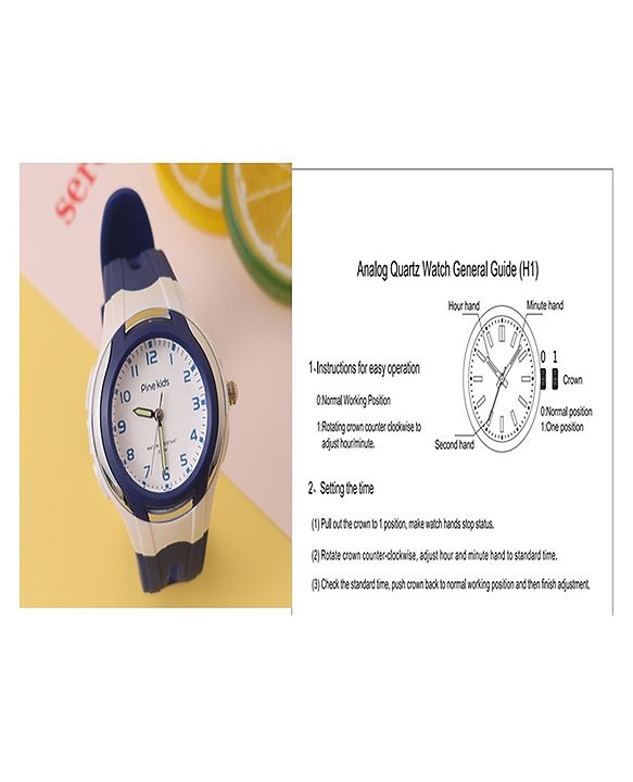 Pine Kids Free Size Analog Watch- Black