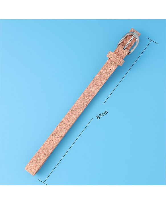 Pine Kids Belts with Sequin Design   - Peach