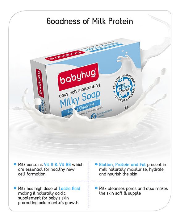 Babyhug Daily Rich Moisturising Milky Soap - 25 g