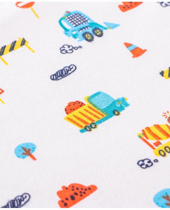 Babyhug Cotton Double Layered Burp Cloth Pack of 2- Blue & Yellow
