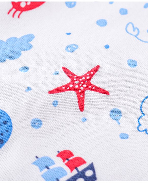 Babyhug Cotton Double Layered Burp Cloth Pack of 2- Blue & Yellow