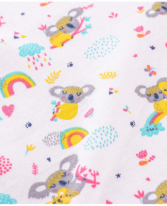 Babyhug Cotton Double Layered Burp Cloth Pack of 2- Blue & Yellow