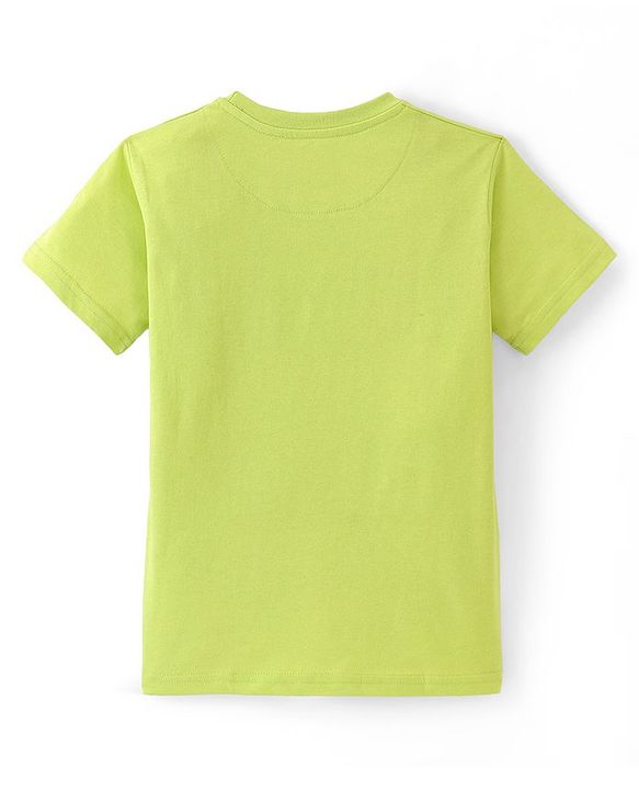 Pine Kids Cotton Half Sleeves T-Shirts Beach & Robot Print Pack of 5 - Multicolor