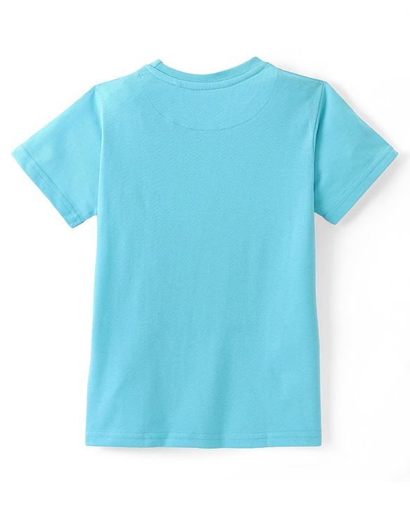 Pine Kids Cotton Half Sleeves T-Shirts Beach & Robot Print Pack of 5 - Multicolor
