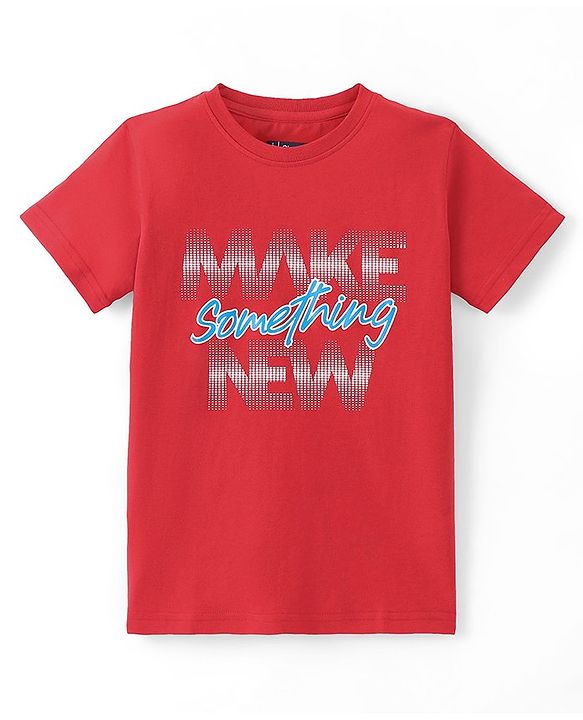 Pine Kids Cotton Half Sleeves T-Shirts Beach & Robot Print Pack of 5 - Multicolor