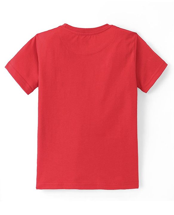 Pine Kids Cotton Half Sleeves T-Shirts Beach & Robot Print Pack of 5 - Multicolor