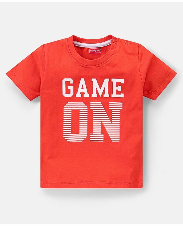 Babyhug 100% Cotton Knit Half Sleeves T-Shirts Football Print Pack of 3 - Multicolor