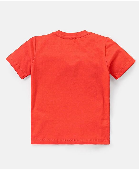 Babyhug 100% Cotton Knit Half Sleeves T-Shirts Football Print Pack of 3 - Multicolor