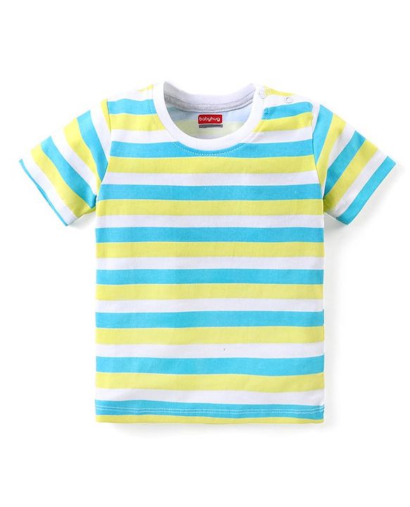 Babyhug Cotton Knit Half Sleeves T-Shirt with Boat  Graphics Pack of 3 - Multicolour