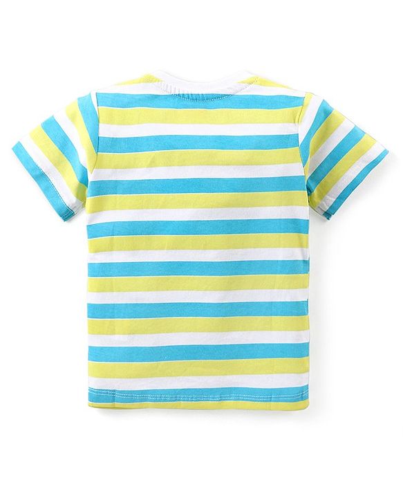 Babyhug Cotton Knit Half Sleeves T-Shirt with Boat  Graphics Pack of 3 - Multicolour