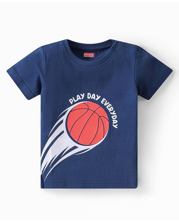 Babyhug Cotton Half Sleeves T-Shirt With Sports Graphics Pack of 3 - Multicolor