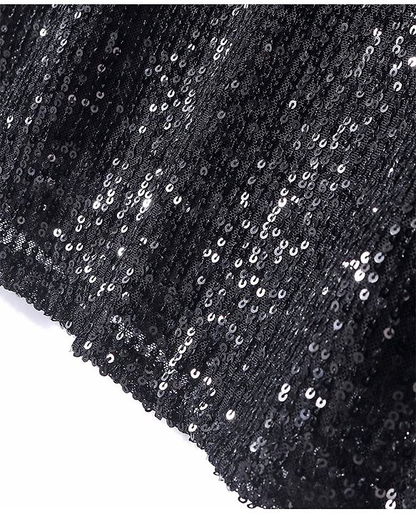 Pine Kids Sleeveless Top & Palazzo Set with Sequins Detailing - Black