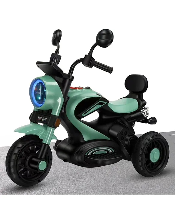 Baby Super Harley Kids Three Wheel Battery Operated Ride on Bike with Music Lights Green Online in India Buy at Best Price from FirstCry 16047686