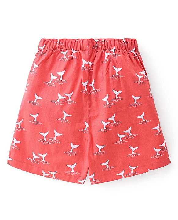 Babyhug Poplin Woven  Boxers with Rocket & Submarine Print Pack of 3 - Multicolour