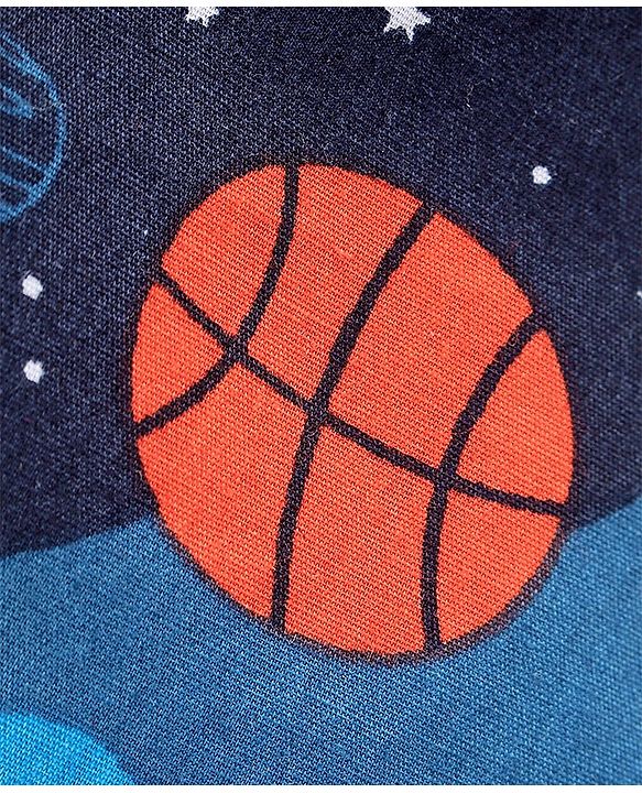Babyhug Poplin Woven Boxers With Dino & Space Theme Print Pack Of 3 - Blue & Green