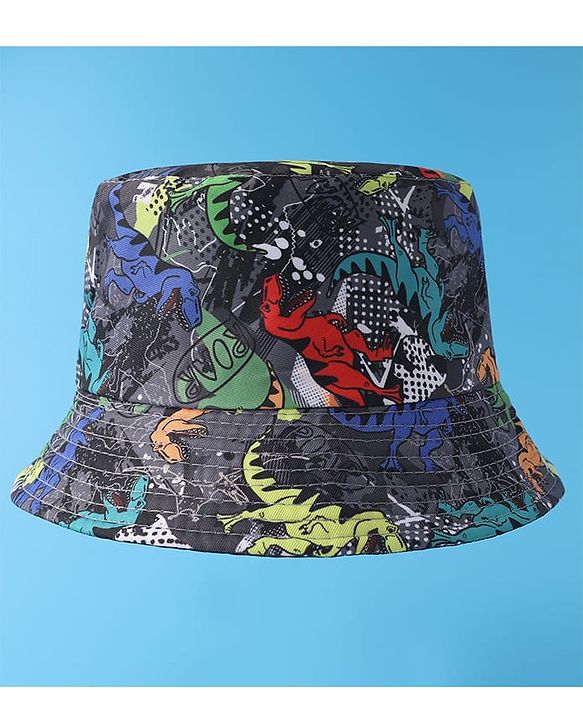 Pine Kids Bucket Hat   Dino Print - Multicolor