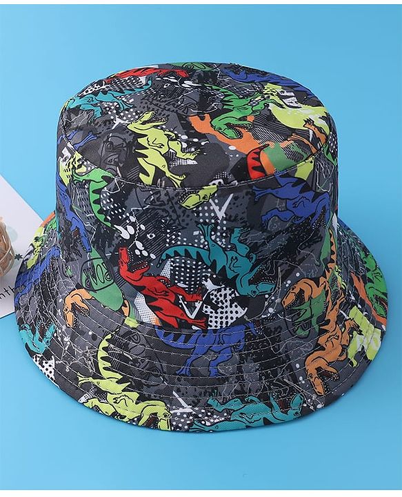 Pine Kids Bucket Hat   Dino Print - Multicolor