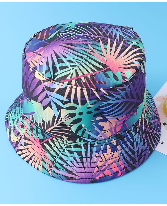 Pine Kids Bucket Cap with Tropical Print - Multicolour