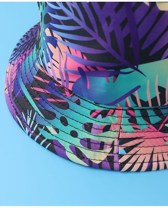 Pine Kids Bucket Cap with Tropical Print - Multicolour