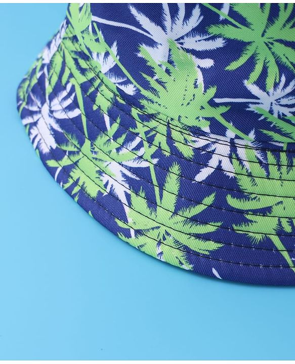 Pine Kids Bucket with Tropical Print - Green