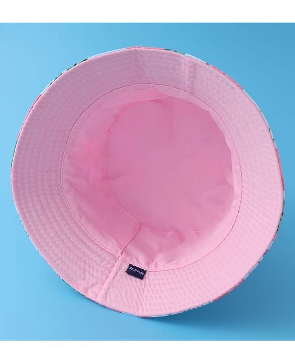 Pine Kids Bucket Hat with Ostrich Print - Multicolour