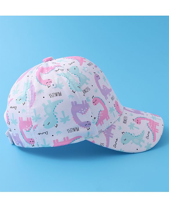 Babyhug Baseball Cap with Dino Print - Multicolour