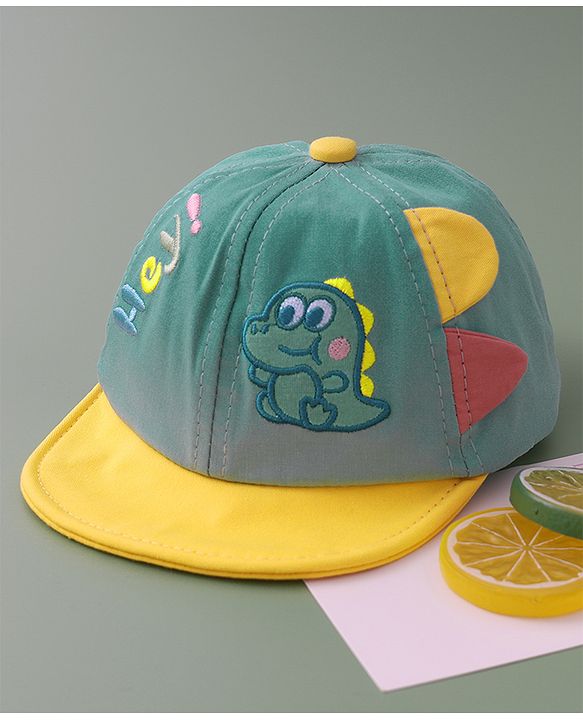 Babyhug Baseball Cap Dino Print - Green