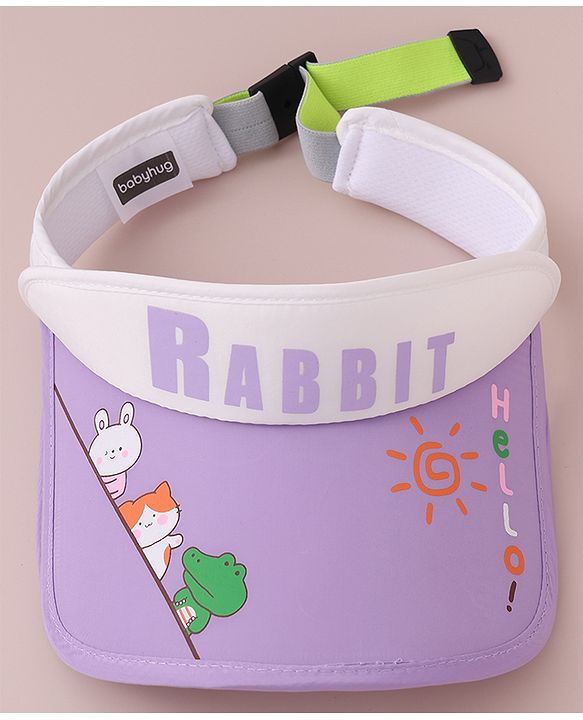 Babyhug Visor Cap Rabbit Print - Pink