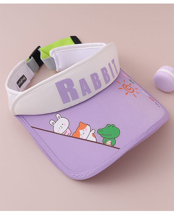 Babyhug Visor Cap Rabbit Print - Pink