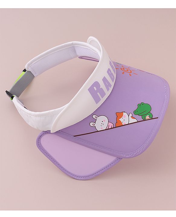 Babyhug Visor Cap Rabbit Print - Pink