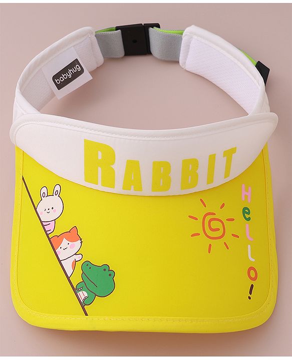 Babyhug Visor Cap Rabbit Print - Pink