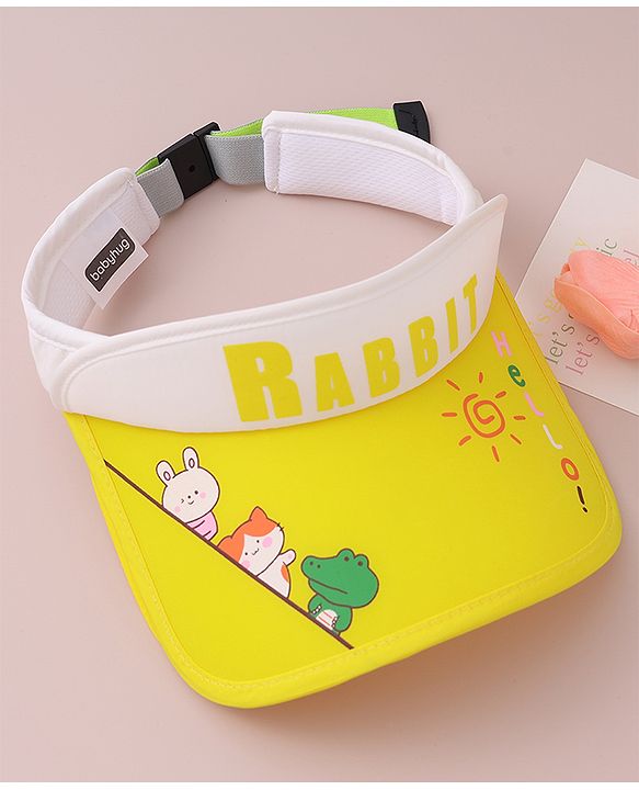 Babyhug Visor Cap Rabbit Print - Pink