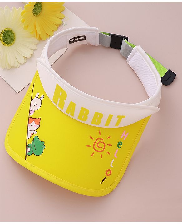 Babyhug Visor Cap Rabbit Print - Pink