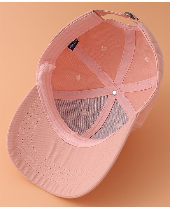 Pine Kids Baseball Cap with Animal Applique - Pink