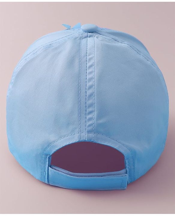 Pine Kids Baseball Cap with Floral & Sequined Detailing - Blue