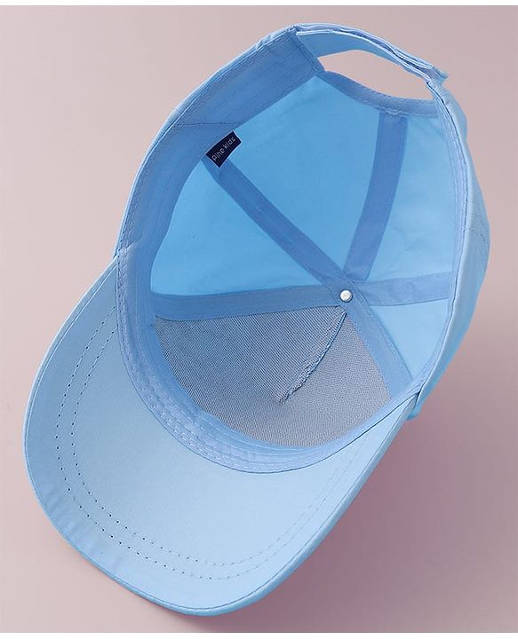 Pine Kids Baseball Cap with Floral & Sequined Detailing - Blue