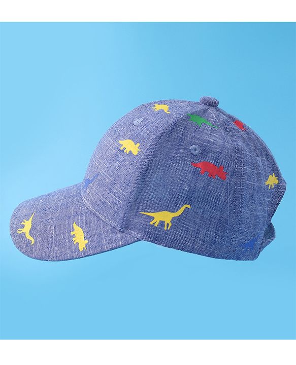 Babyhug Baseball Cap with Animal Print - Blue