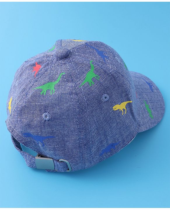 Babyhug Baseball Cap with Animal Print - Blue