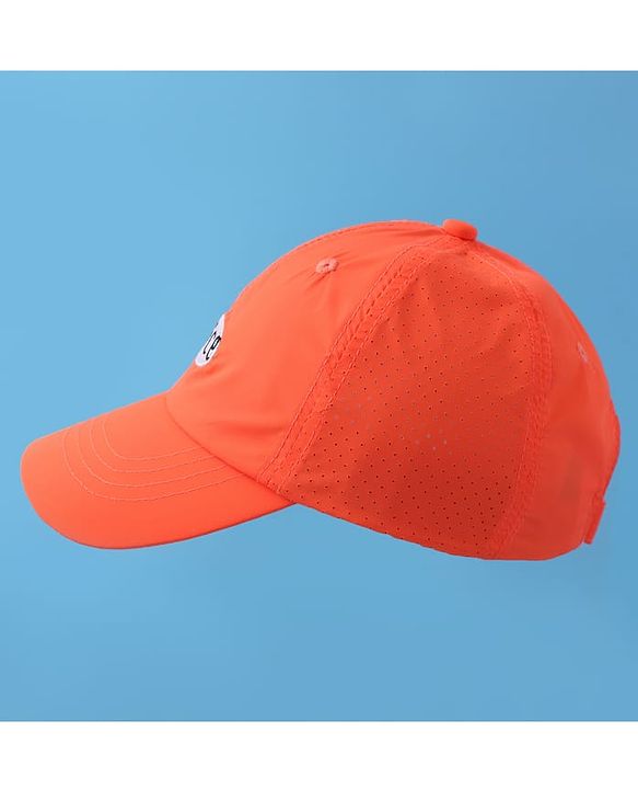 Pine Kids Baseball Cap with Text Print - Orange