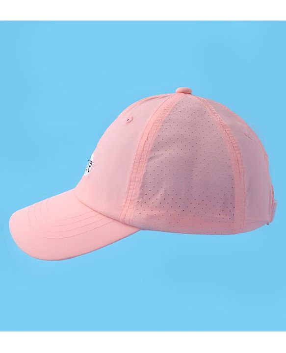 Pine Kids Baseball Cap with Text Print - Pink