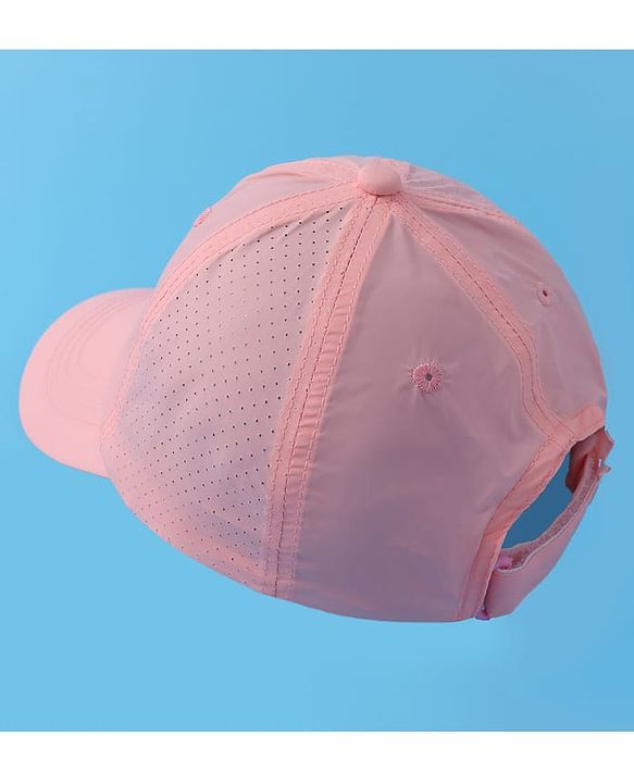 Pine Kids Baseball Cap with Text Print - Pink